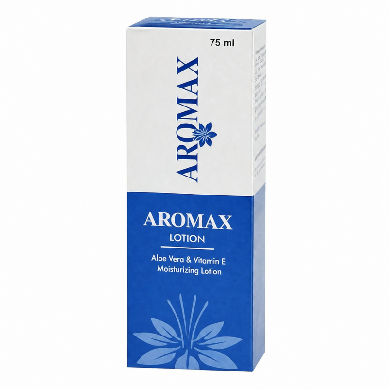 Aromax Aloe Vera & Vitamin E Moisturizing Lotion, 75ml