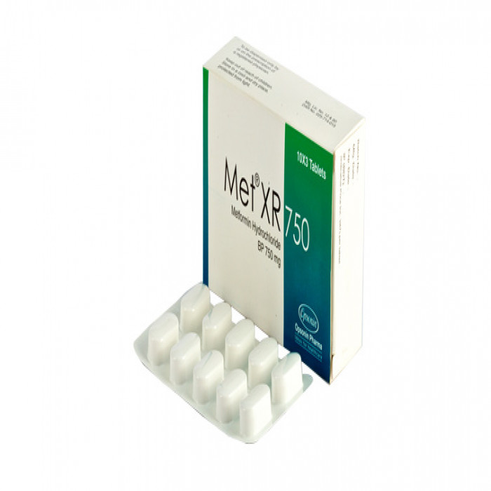 Met XR 750mg 10Pcs
