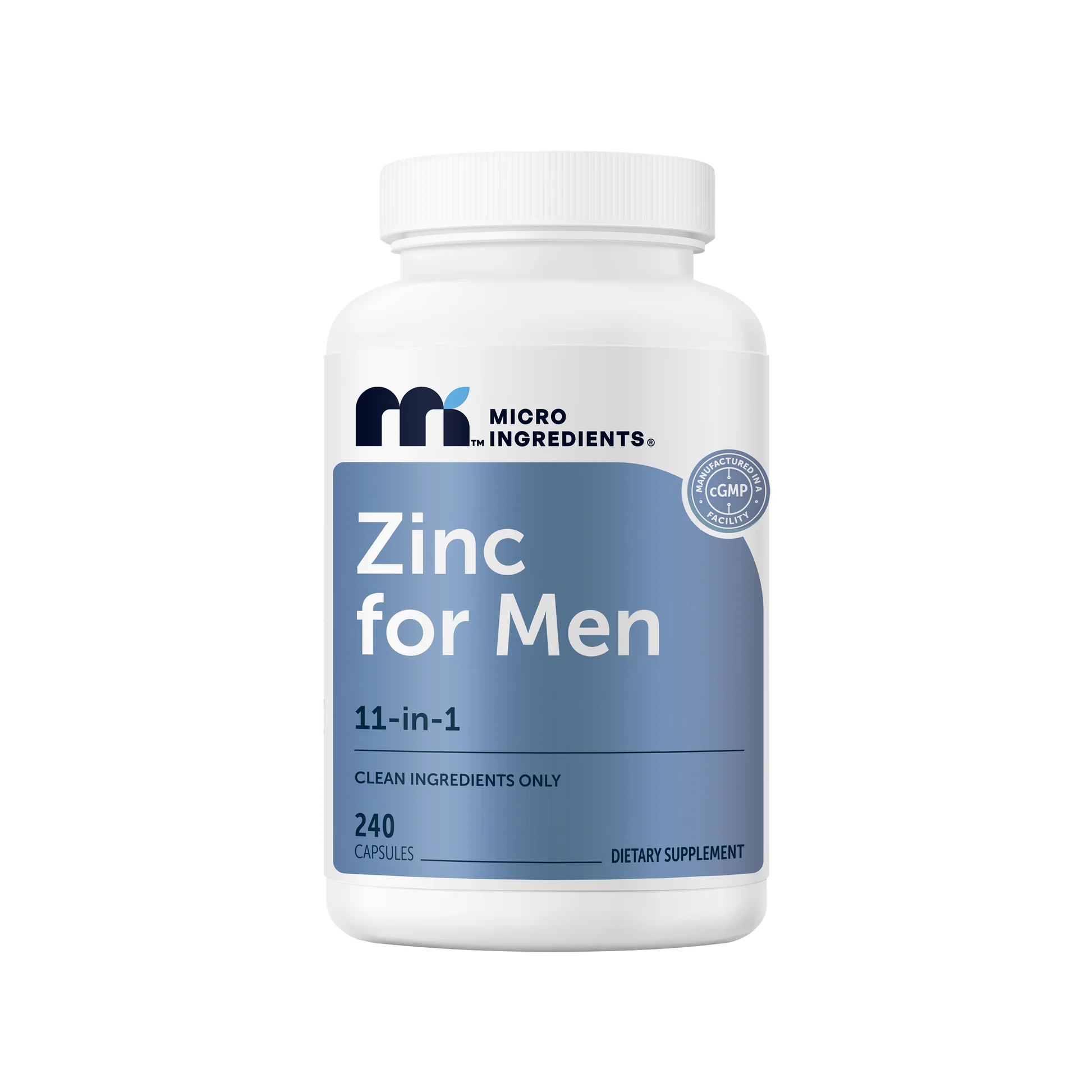 Micro Ingredients Zinc For Men 11-in-1, 240 Capsules