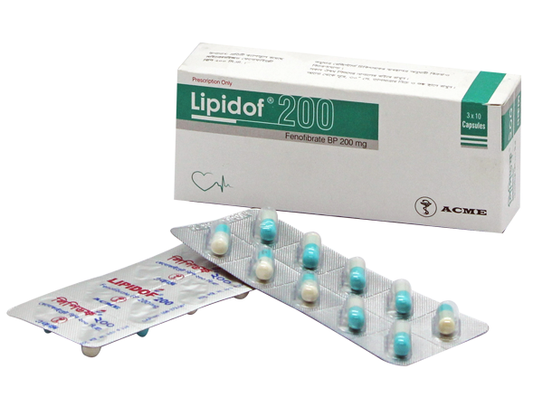 Lipidof 200mg Capsule 1 Strip
