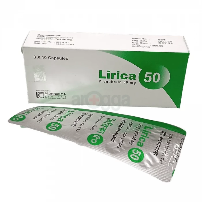 Lirica 50mg Capsule 10pcs