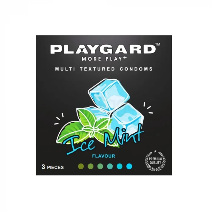 Playgard Ice Mint Flavoured Multi Textured Condom