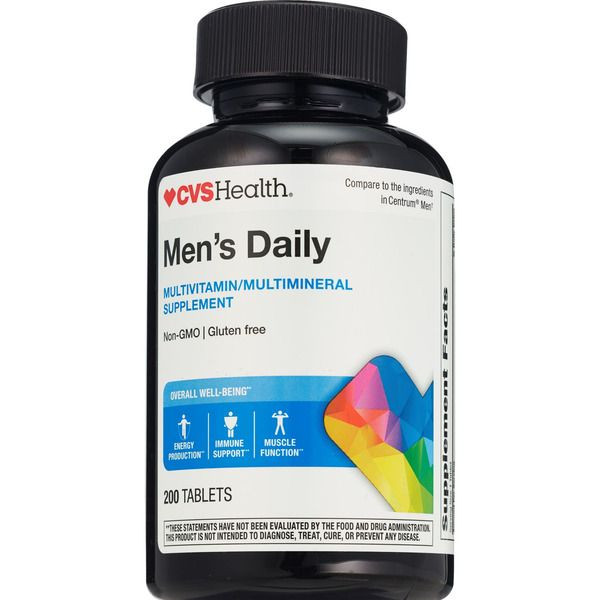 CVS Health Men's Daily Multivitamin/Multimineral Tablets, 200 Ct