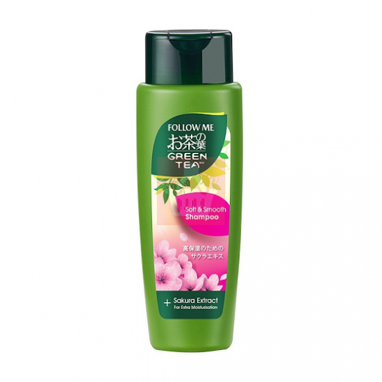 Follow Me Green Tea Soft & Smooth Shampoo with Sakura Extract 320ml