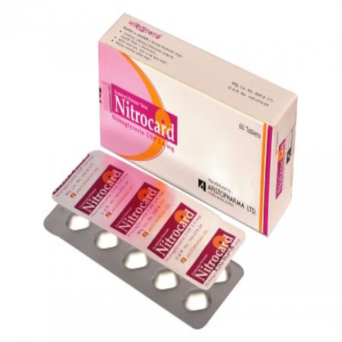 Nitrocard 2.6mg Tablet 1 Strip