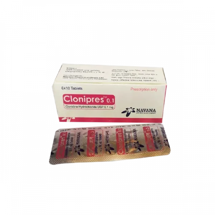 Clonipres 0.1mg Tablet 1 Strip