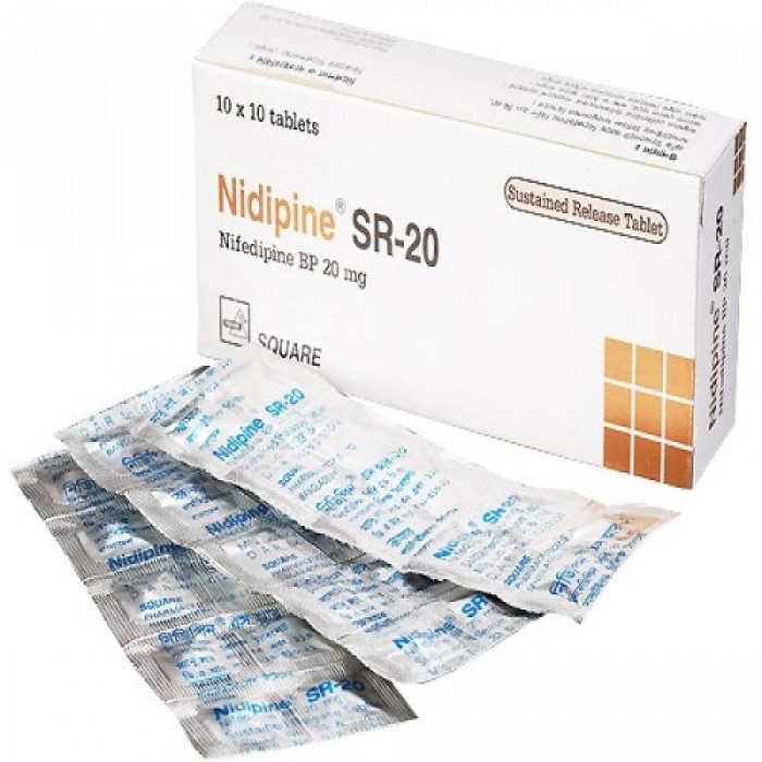 Nidipine SR-20mg Tablet 10pcs