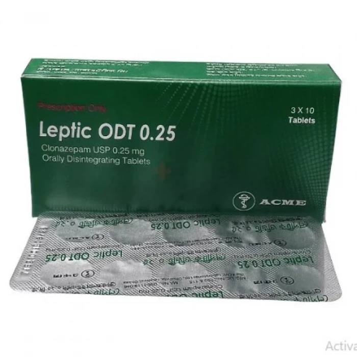 Leptic ODT 0.25mg Tablet 10Pcs