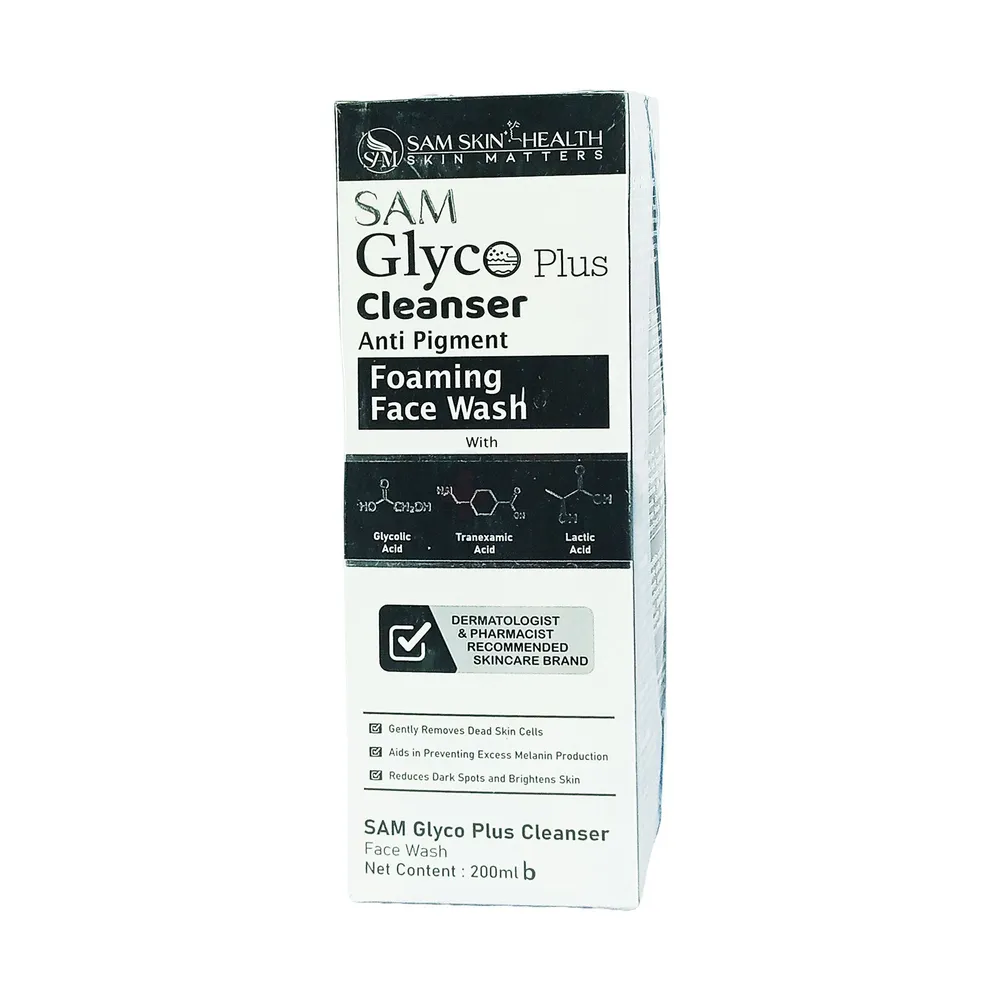 Sam Glyco Plus Cleanser Anti Pigment Foaming Facewash 200ml