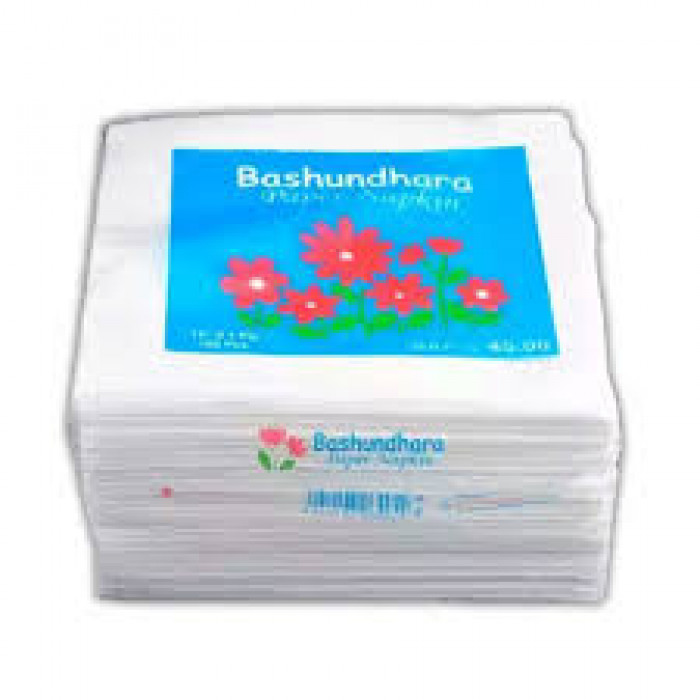 Bashundhara Paper Napkins 13" Unscented (100pcs)