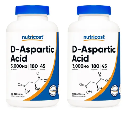 Nutricost D-Aspartic Acid 3000mg 180 Capsules