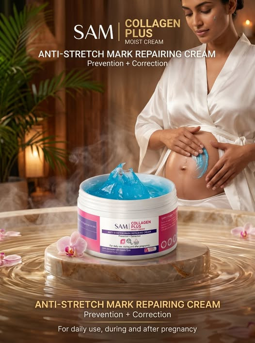 SAM Collagen Plus Moist Cream Anti-Stretch Mark Repair Cream 200ml