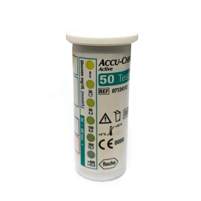 Accu Chek Active Blood Glucose Test Strips 50pcs