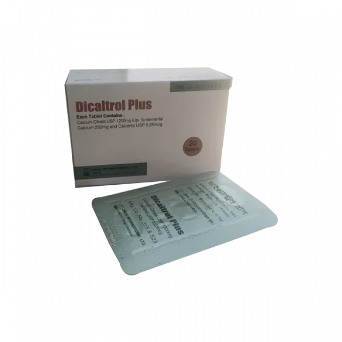 Dicaltrol Plus 1200mg+0.25mcg Tablet 1 Strip