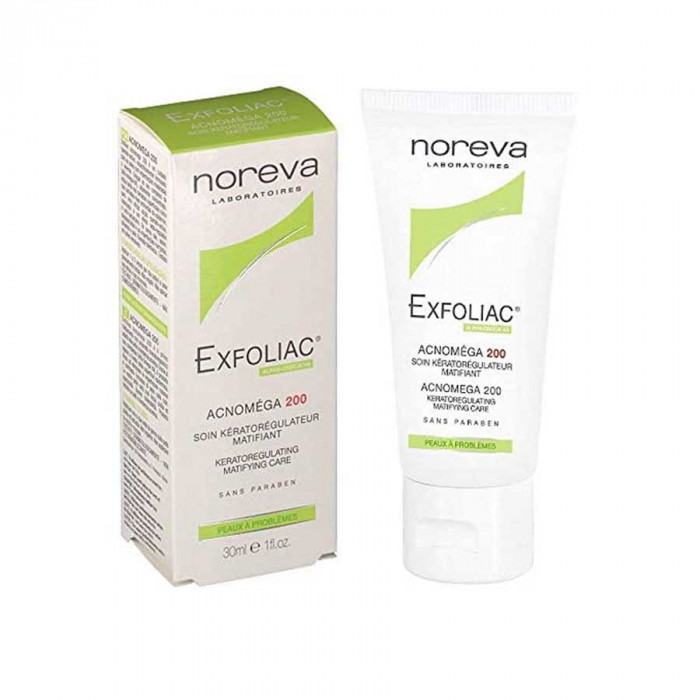 Noreva Exfoliac Acnomega Keratoregulating Matifying Care 200 Cream 30ml