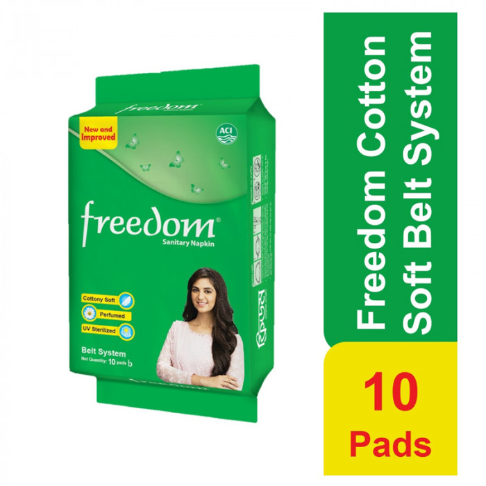 Freedom Sanitary Napkin (Belt System) 10 pads