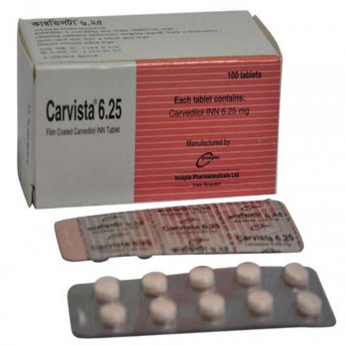Carvista 6.25mg (100pcs Box)