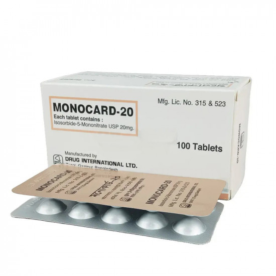 Monocard 20mg Tablet | 1 Strip