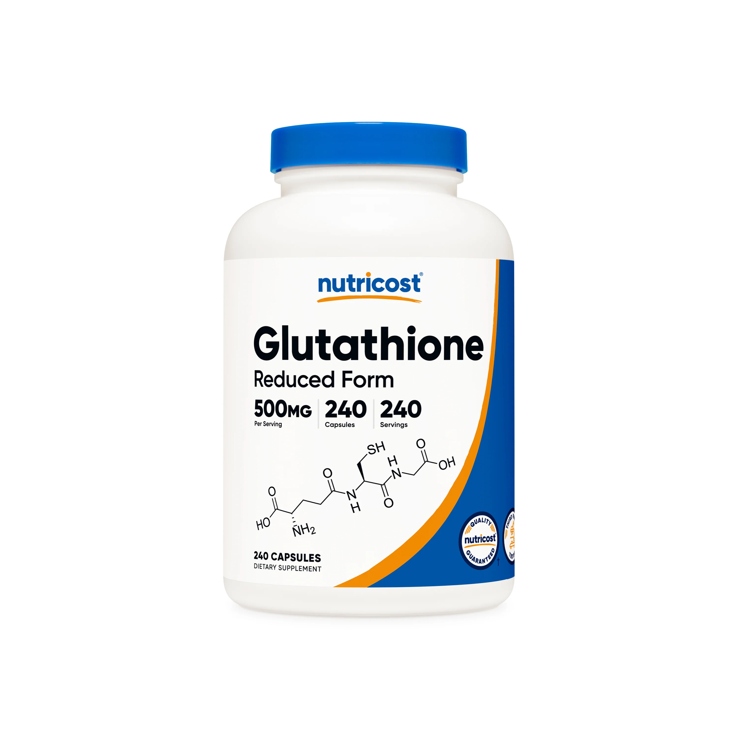 Nutricost Glutathione Capsules 500mg, 240 Capsules
