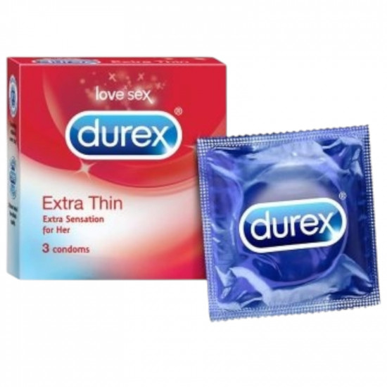 Durex Extra Thin Condom 3's Pack