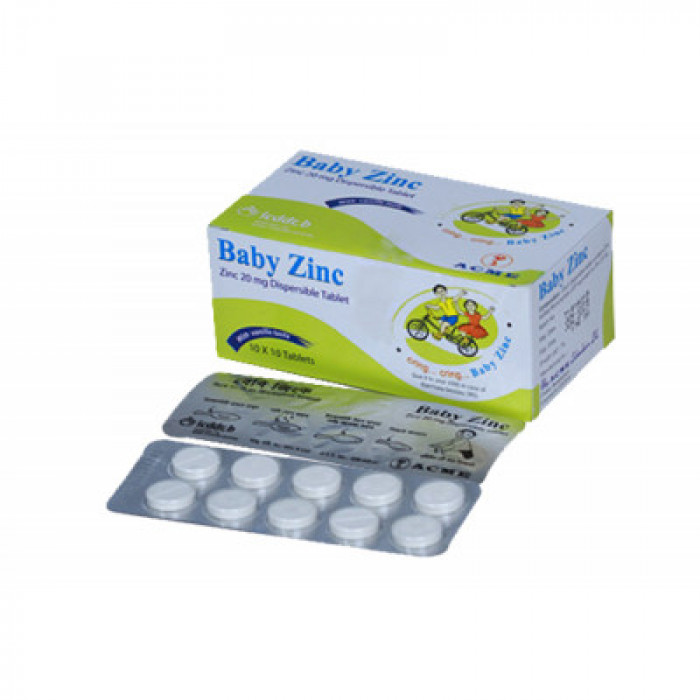 Baby Zinc 20mg Dispersible Tablet 10pcs