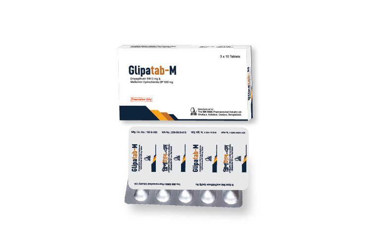 Glipatab M 5mg+500mg Tablet