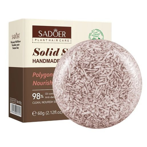 Sadoer Solid Shampoo Handmade Soap with Polygonum Multiflorum 60g