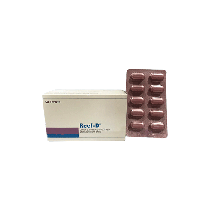 Reef-D 500mg+200IU Tablet 10pcs